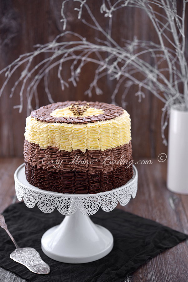Chocolate Ruffle Cake